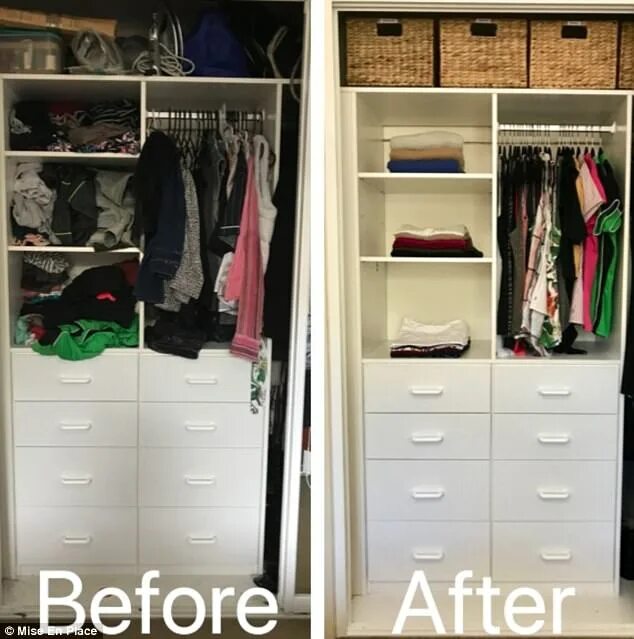 After finishing i. Analysis of the Wardrobe before and after.