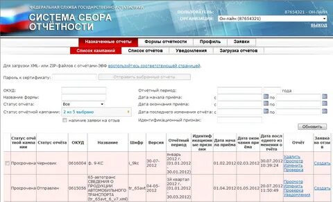 Отсылаю отчет