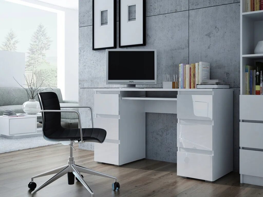 Письменный стол новый. Письменный стол mirjan24 Heron/ada (White Gloss). Письменный стол в20 BMS. Стол компьютерный Homeoffice (белый, 1200х550х964 мм). Олмеко PKS-12 письменный стол белый компьютерный pkcs12.