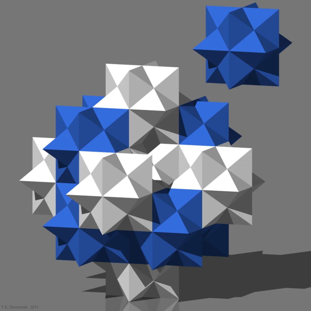 Stellated Rhombic Dodecahedron. Фрактал стереометрия. Фрактальный додекаэдр. Cell shading геометрические фигуры. Polyhedra network