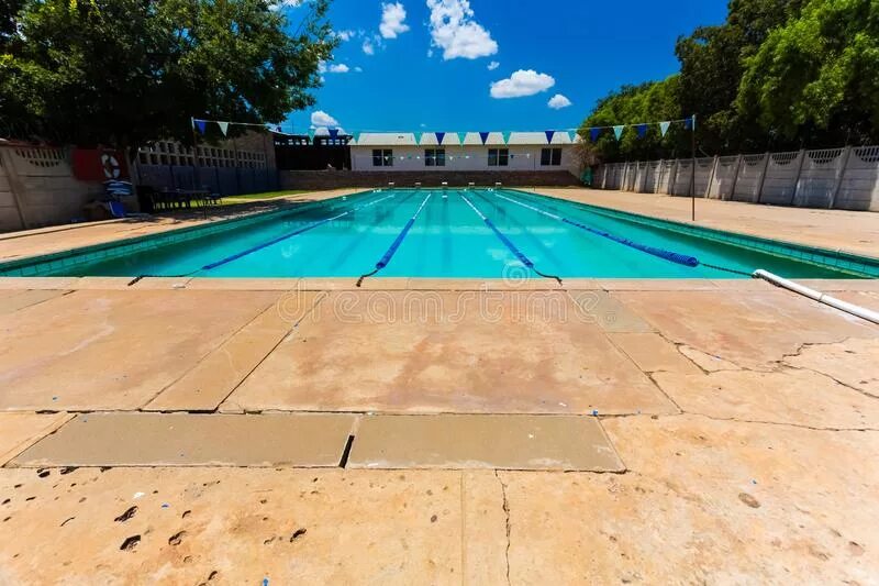 Empty pools. Empty pool.
