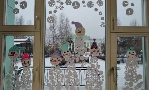 Окна в саду новый год