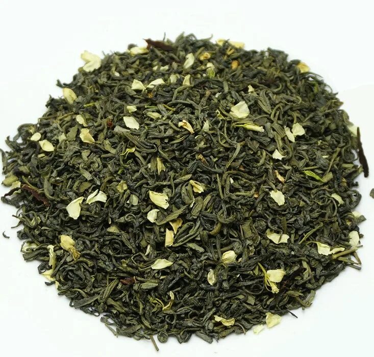 Зеленый жасминовый чай китайский. Китайский зеленый чай с жасмином. Зелёный чай с жасмином. Китай.