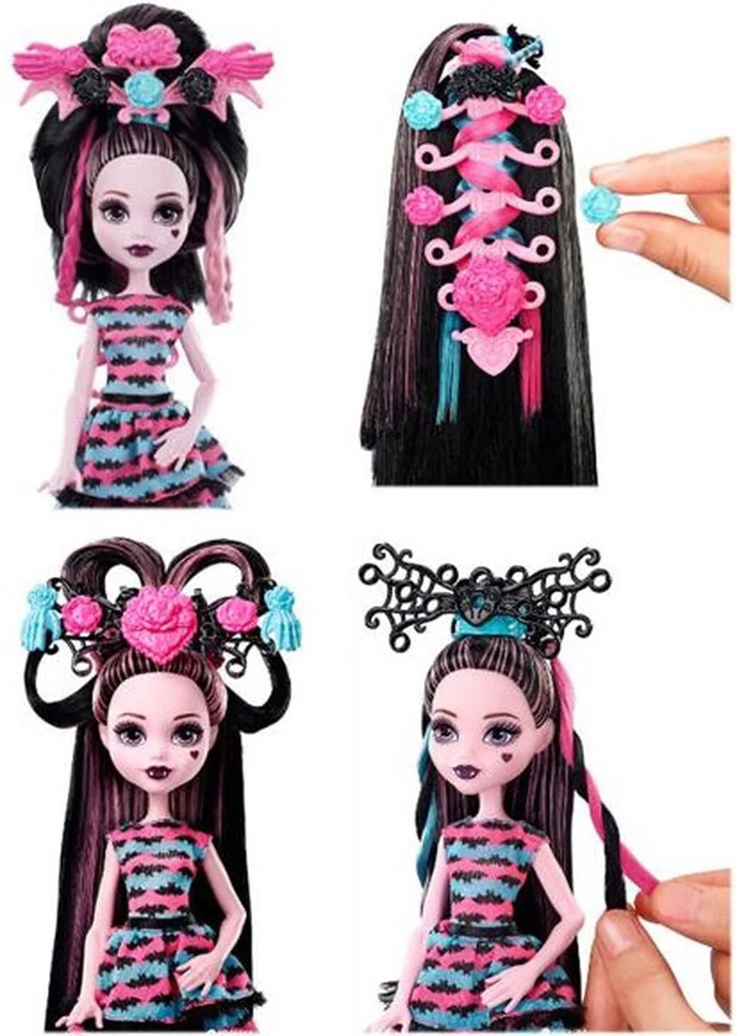 Хай прически. Кукла Monster High стильные прически Дракулаура, dvh36. Дракулаура Монстер Хай прически. Дракулаура пати Хеар. Monster High кукла Дракулаура модные.