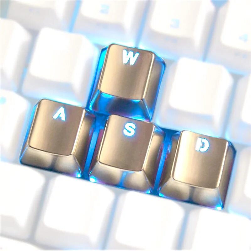 Wasd на клавиатуре. Прозрачные кейкапы для клавиатуры. wob keycaps. клавиатура wasd блок. алюминиевые кнопки для клавиатуры.