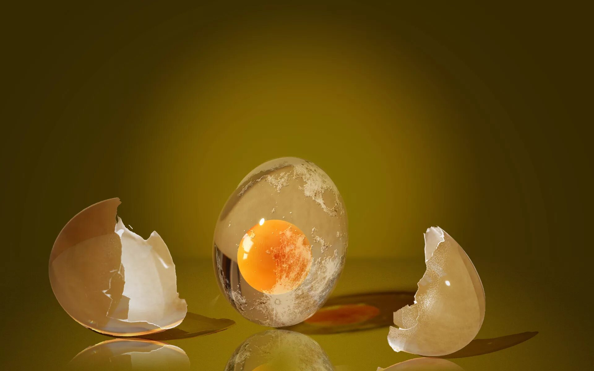 Разбитое куриное яйцо. Безумное яйцо. Яйцо разбивается изнутри. Если яйцо разбивается силой извне жизнь прекращается. Яйцо мем.
