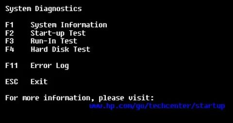 System diagnostics