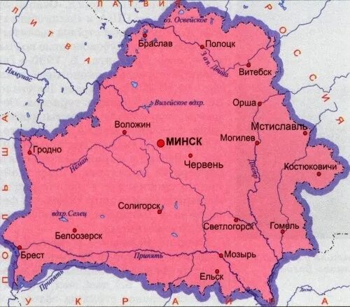 Карта Белоруссии. Карта Белоруссии с городами. Карта России и Белоруссии. Географическая карта Беларуси.