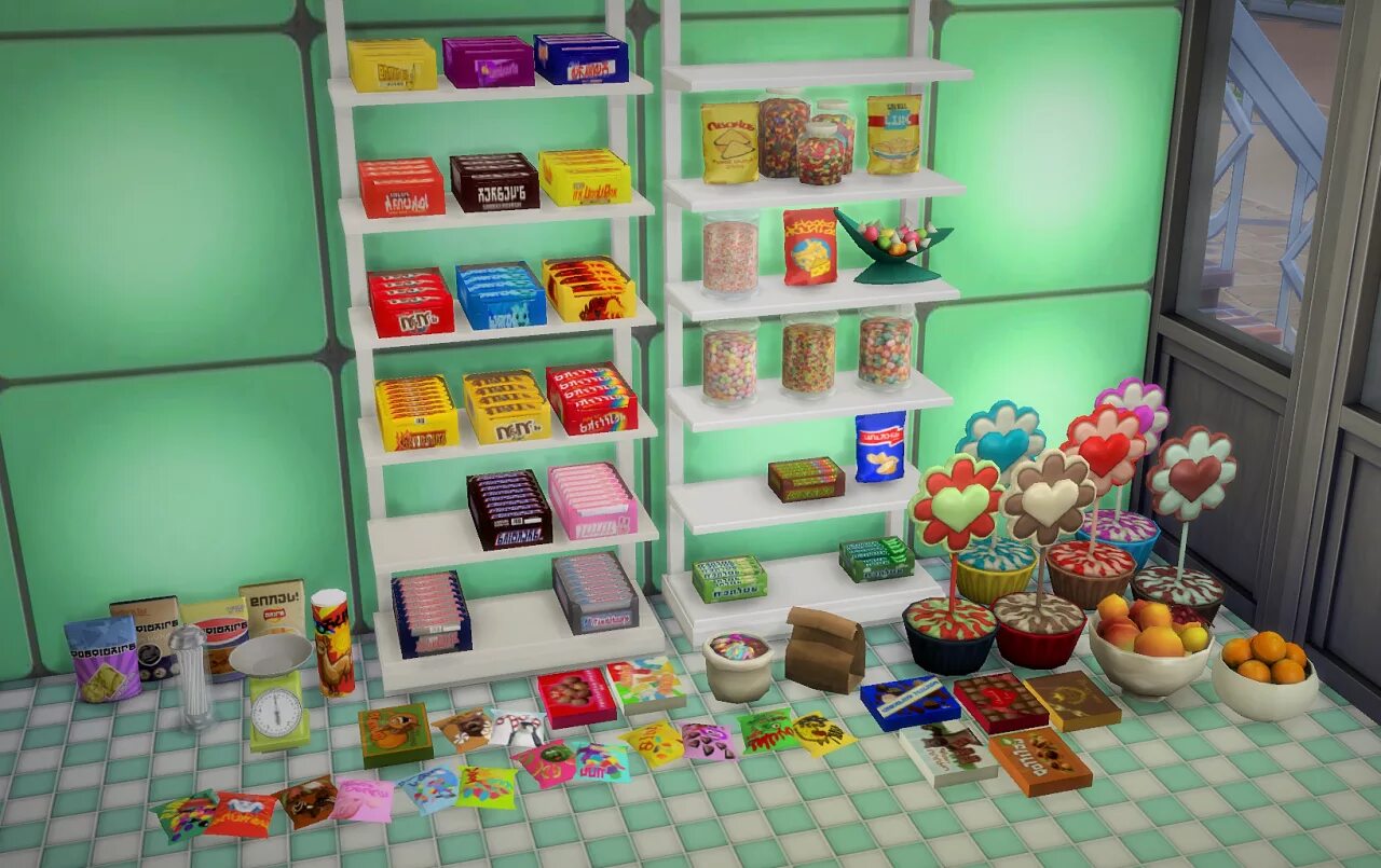 Sims 4 store. Симс 4 декор для магазина. sims 4 хранилище. симс 4 предметы для магазина. симс 4 витрина для еды.