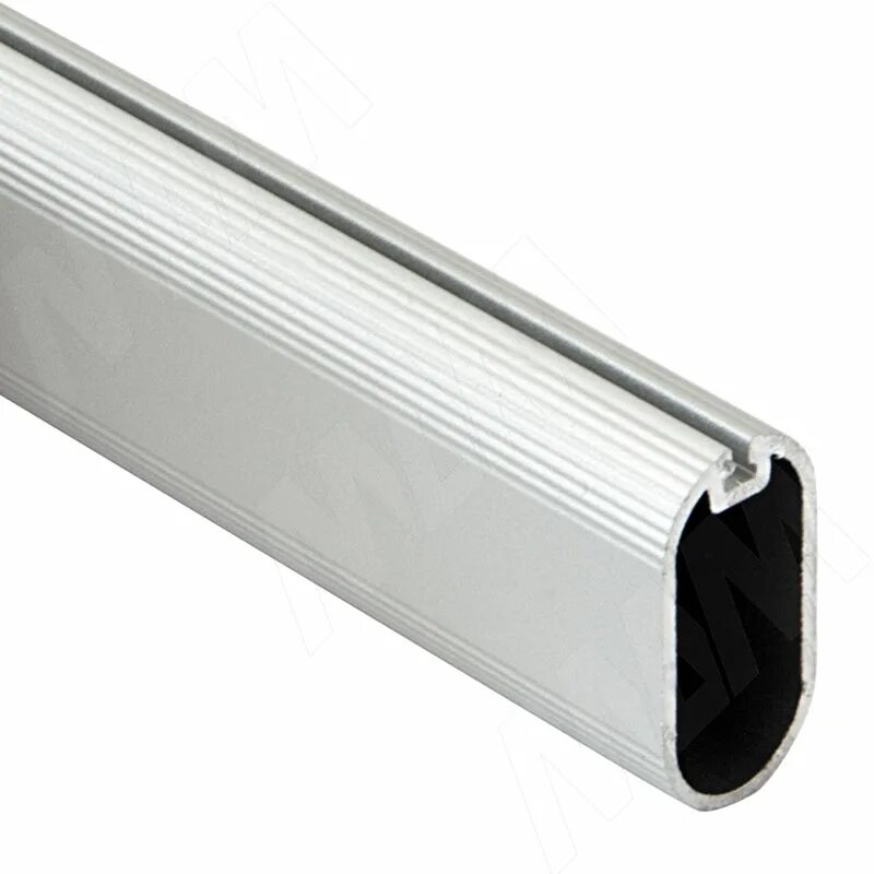 Ta02algr. Linear штанга для одежды 10х30 c демпфером, l=2000мм, отделка серый металл. Син буква арабского алфавита. Мдм штанга овальная. Ta02algr.