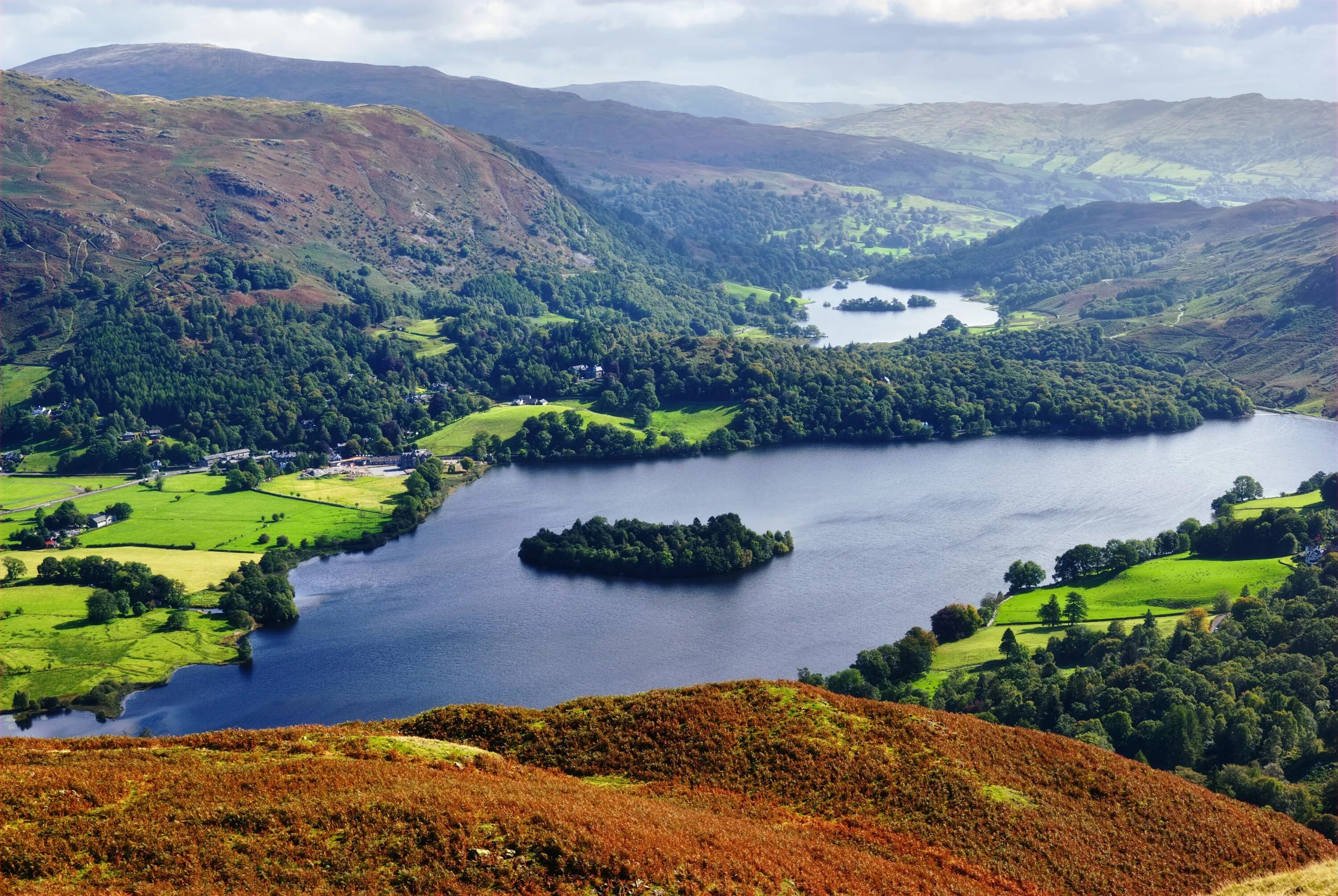 Национальный парк Лейк Дистрикт, Англия (Lake District). Национальный парк "Лейк-Дистрикт" в Великобритании. Национальный парк Озерный край Англия. Озерный край, Камбрия, Англия.