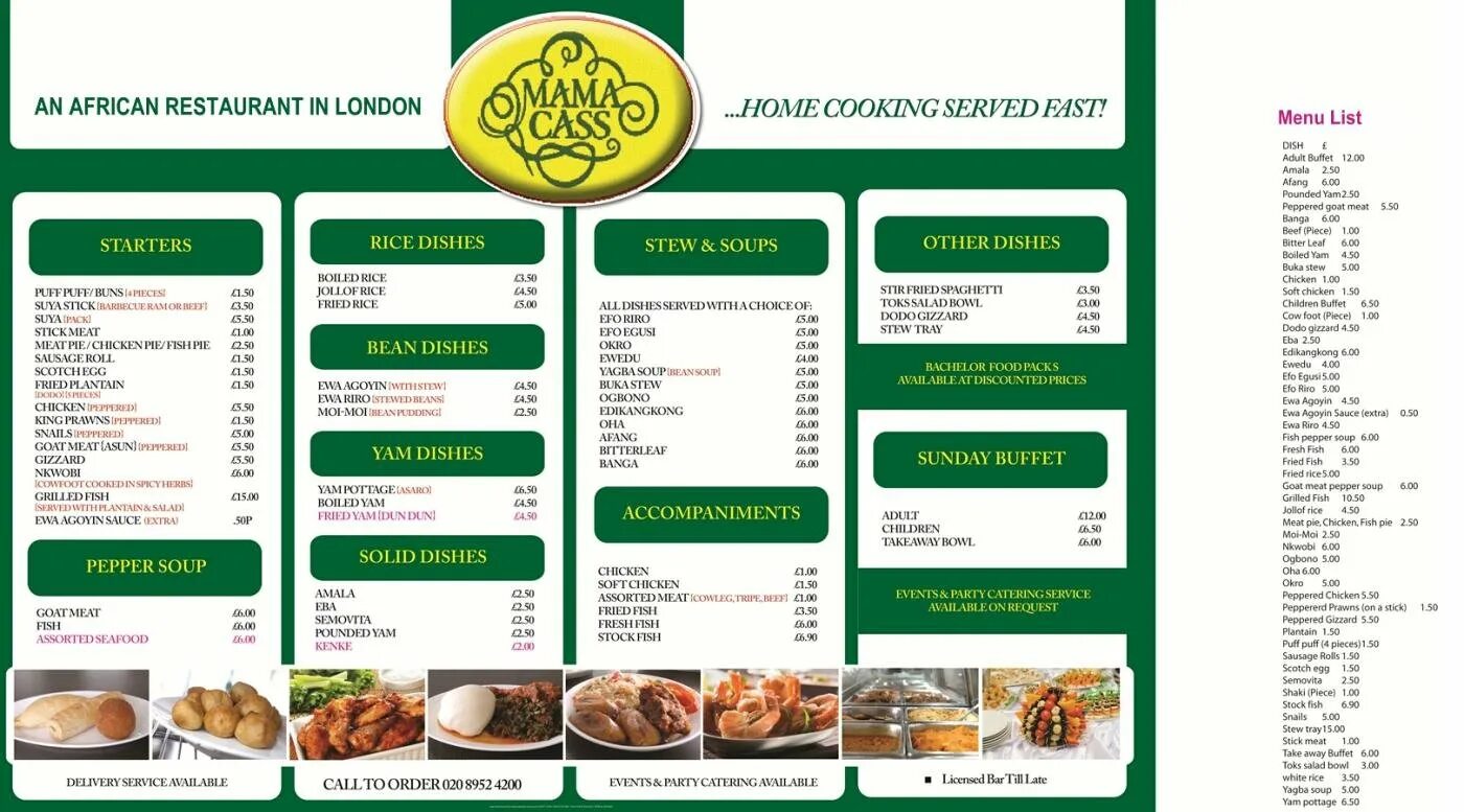 лист меню. ресторан байкал токио. комната для церемоний тэппанъяки. африканское меню. меню блюд на английском.