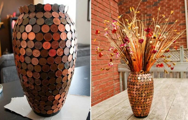 Самодельная ваза своими руками. Украшение вазы. Украшение вазы своими руками. Вазы из подручных материалов. Декорирование вазы.