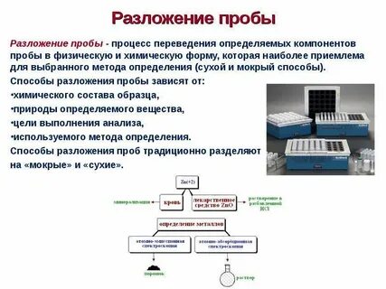 Методы анализа проб