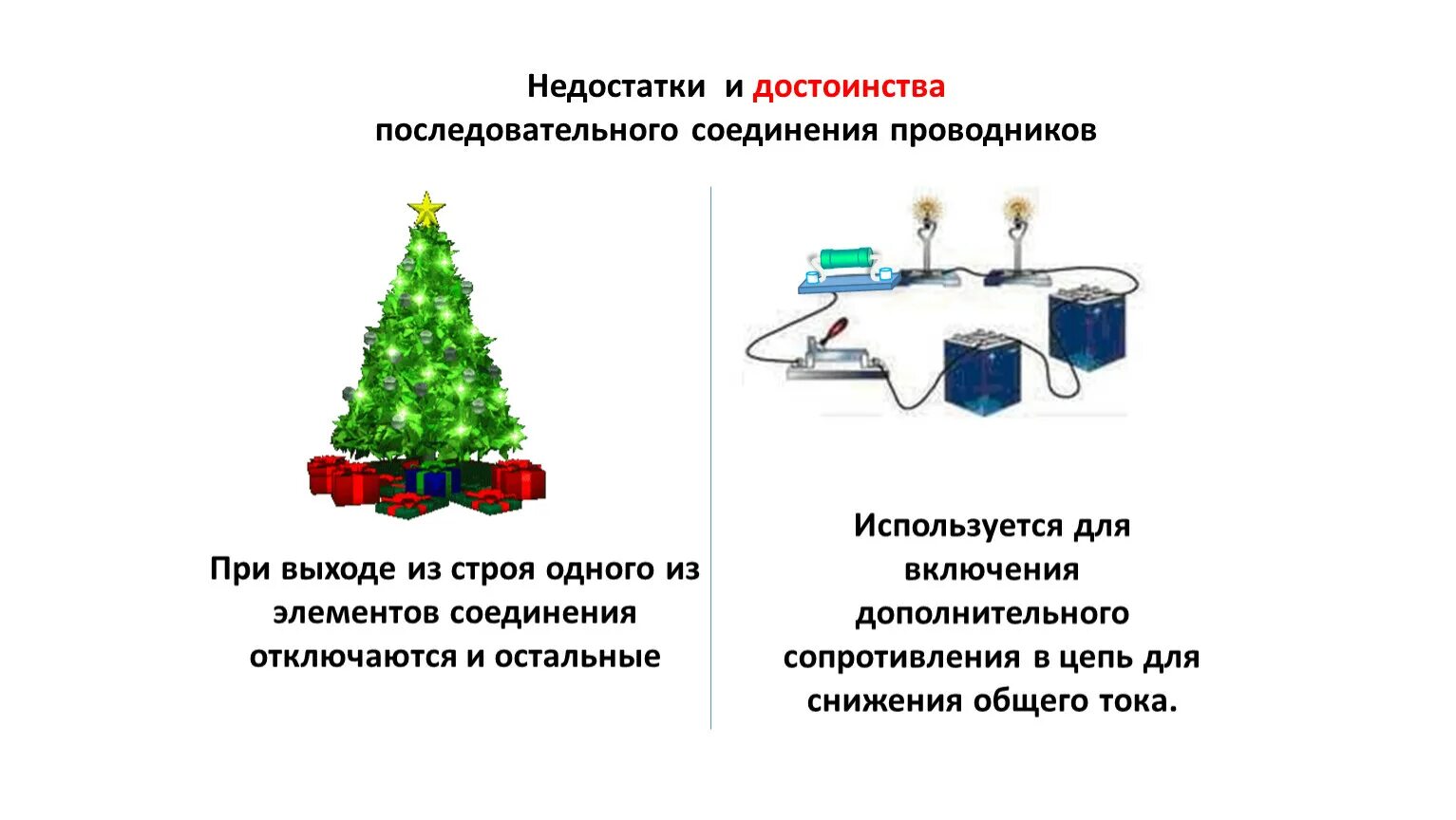 Преимущества последовательного соединения. Последовательное соединение проводников гирлянда. Соединение проводников преимущества и недостатки. Преимущества последовательного соединения проводников. Последовательное соединение проводников в быту.