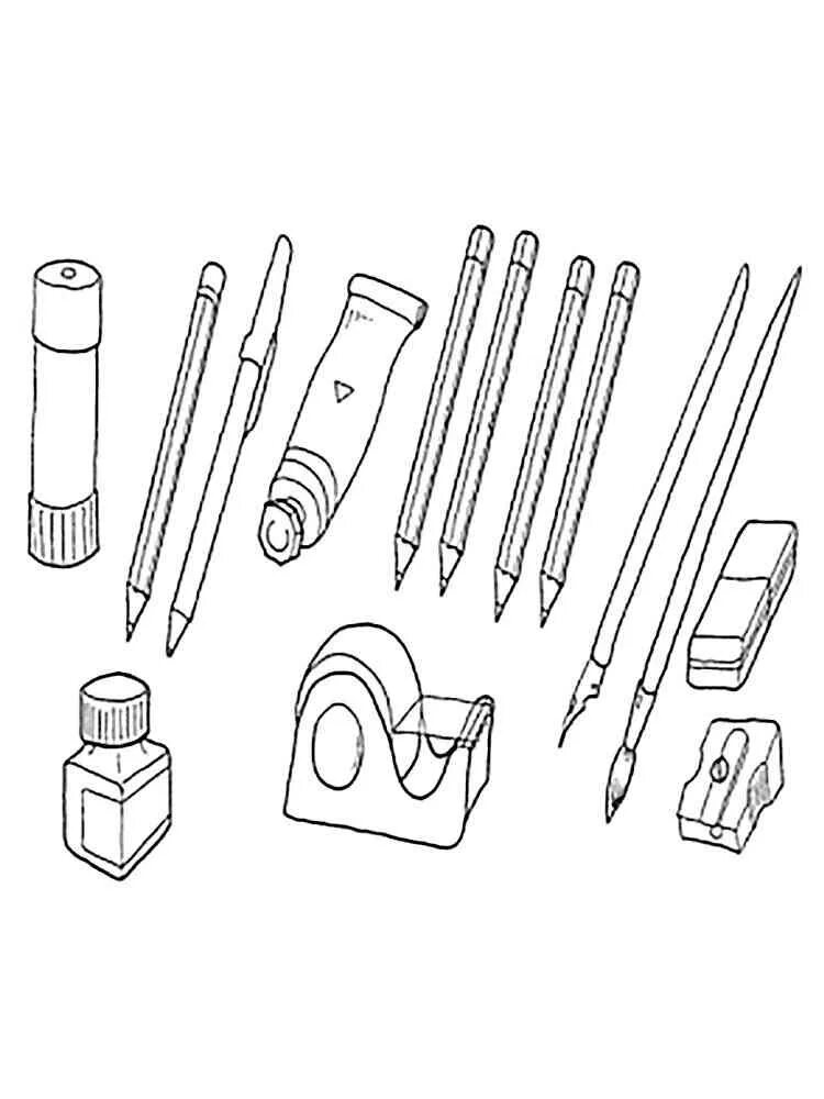 Ручка распечатать картинку. Раскраска школьные принадлежности. Учебные принадлежности раскраска. Школьные принадлежности раскраска для детей. Рисование по теме школьные принадлежности.