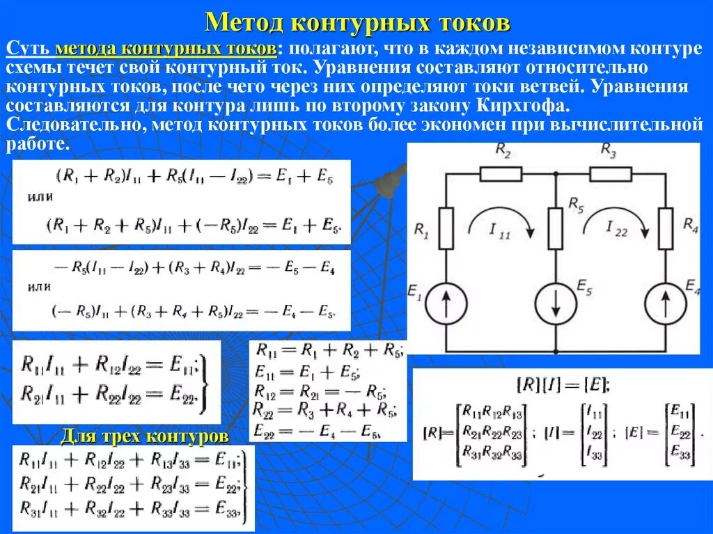 Электрические схемы решение. Решение задач методом контурных токов. Токи ветвей по методу контурных токов. Задачи по методу контурных токов ТОЭ. Мостовая схема метод контурных токов.