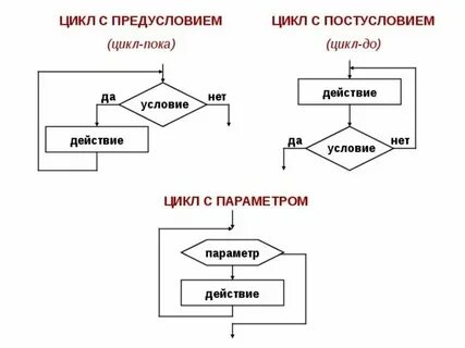 Приведите примеры разных циклов