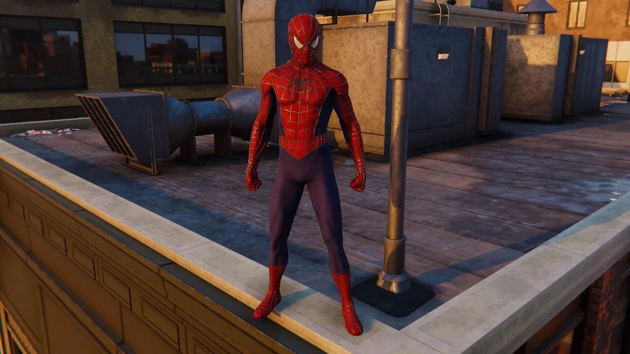 Игра чел в костюме. Костюм сэма рэйми для spider-man. spider man ps4 костюм сэма рэйми. «человека-паука» сэма рэйми, 2001. spider man 2018 костюм сэма рэйми.