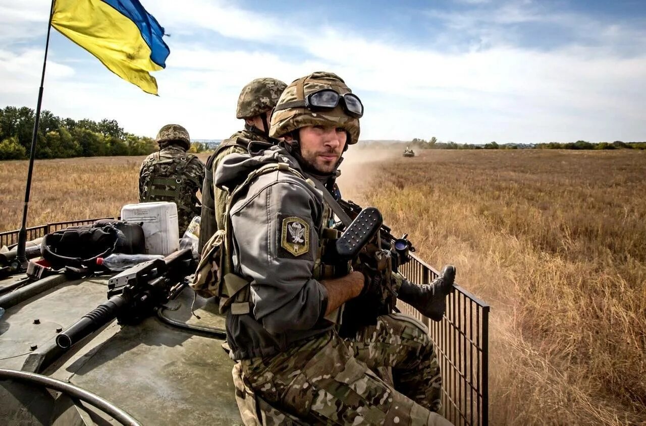Солдаты ЗСУ ВСУ. Украинское наступление началось