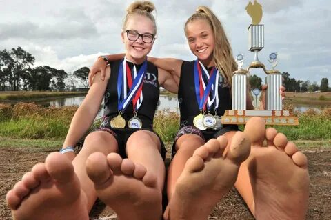 TWINS from Epsom are putting their best feet forward in the sport of barefo...