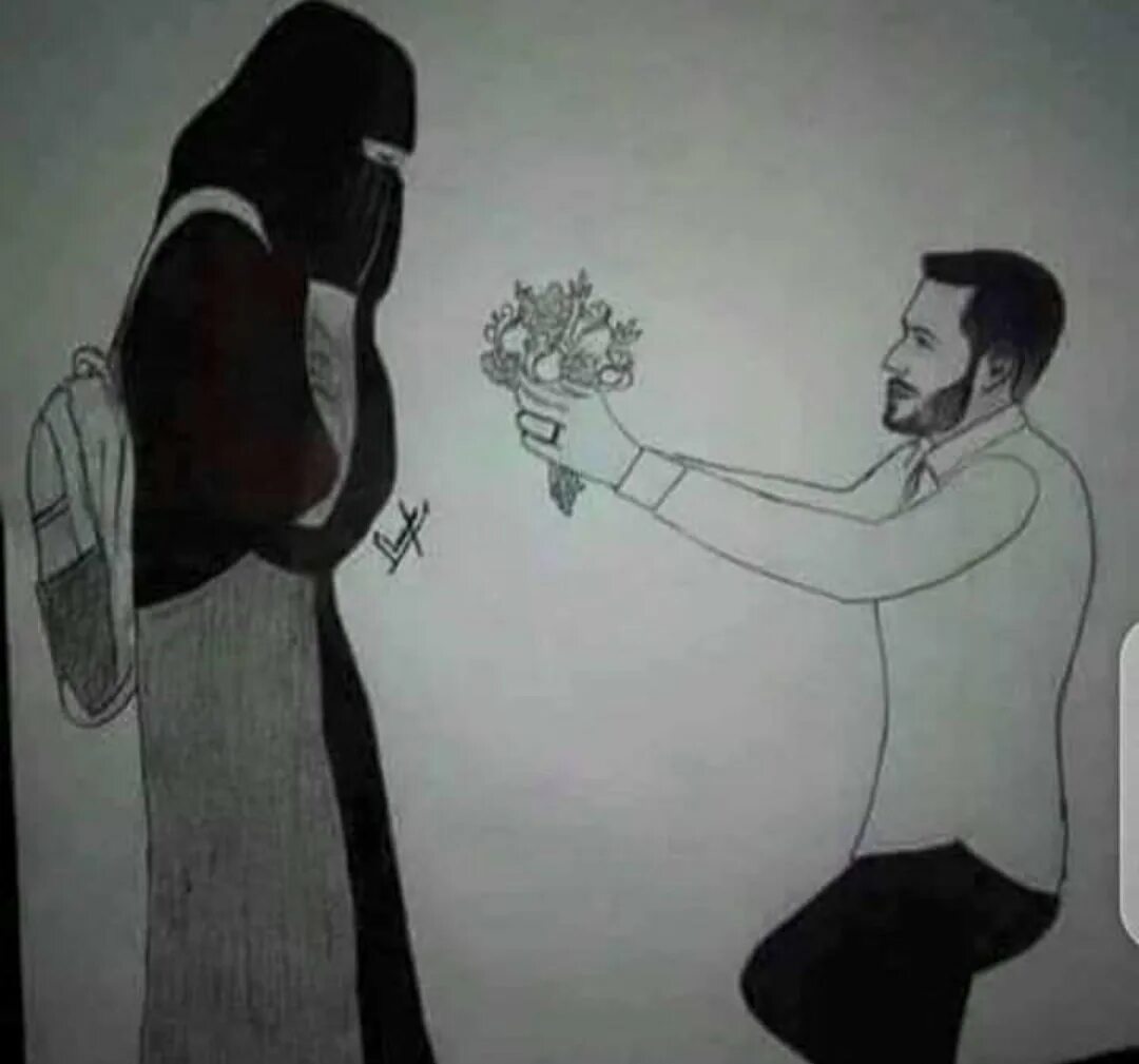 Ревновать в исламе. Зарисовки мусульманские пары. Рисунок мусульманской парочки. Мусульманские пары карандашом.