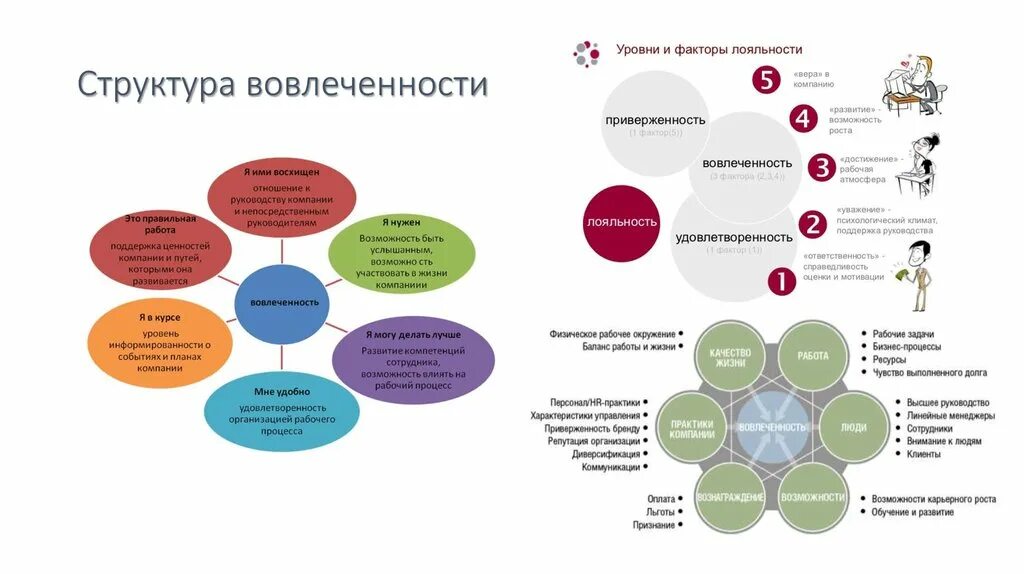 Факторы лояльность. Структура вовлеченности. План мероприятий по повышению вовлеченности персонала. Оценка уровня вовлеченности персонала. Методы вовлеченности персонала.