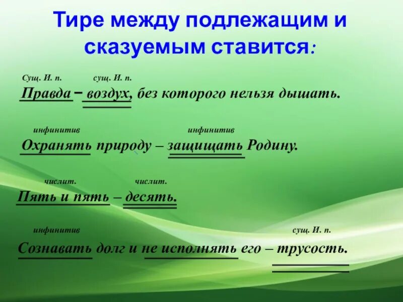 Тире между глаголами в неопределенной форме. Тире между подлежащим и Сказ. Тире между существительным и инфинитивом. Подлежащее и сказуемое инфинитив. Предложения с тире между инфинитивом и существительным.