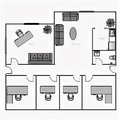 Схема современного офиса. Офис Blueprint. Office building Plan.