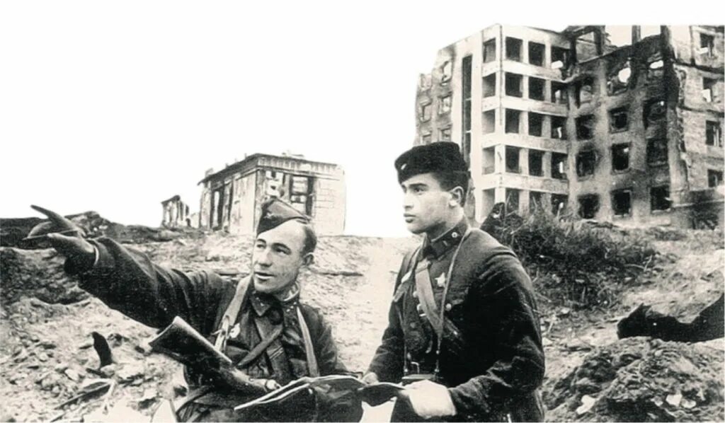 Советские бойцы в сталинграде