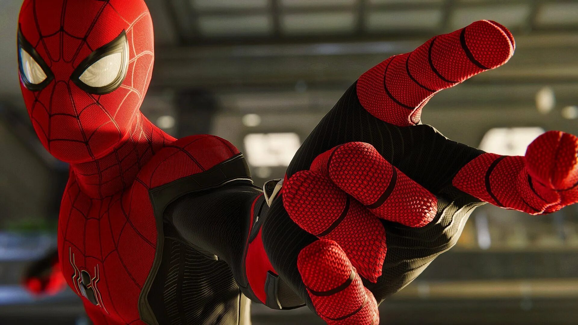 Лучший человек паук. Spider man ps4 far from home. spider man ps4 suit. spider-man ps4 upgraded suit. хамелеон человек паук 2017.
