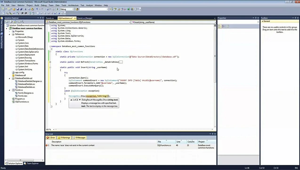 File database c c