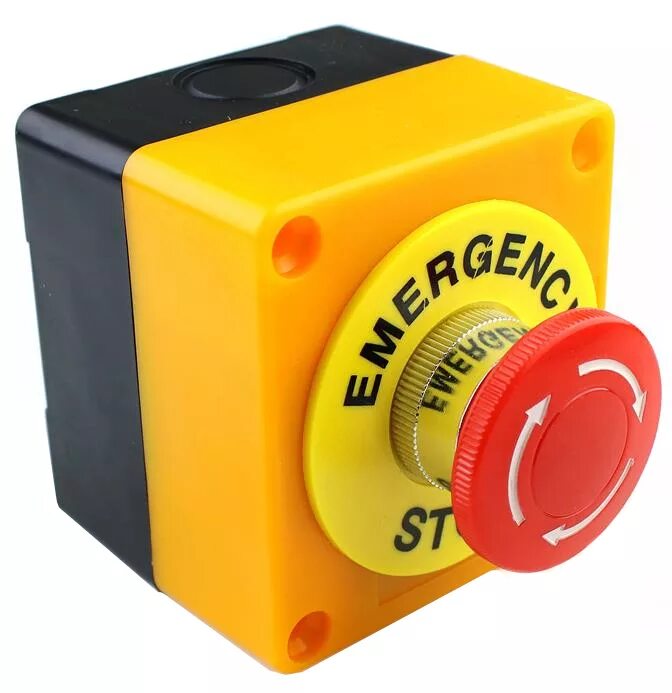 Кнопка "грибок" e-stop (красн.22 мм.)1no1nc. Пост кнопочный 22мм Emergency stop button Switch. Кнопка e-stop переключатель аварийной остановки. Аварийная стоповая кнопка с фиксацией (IEK).