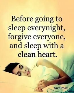 Before sleep