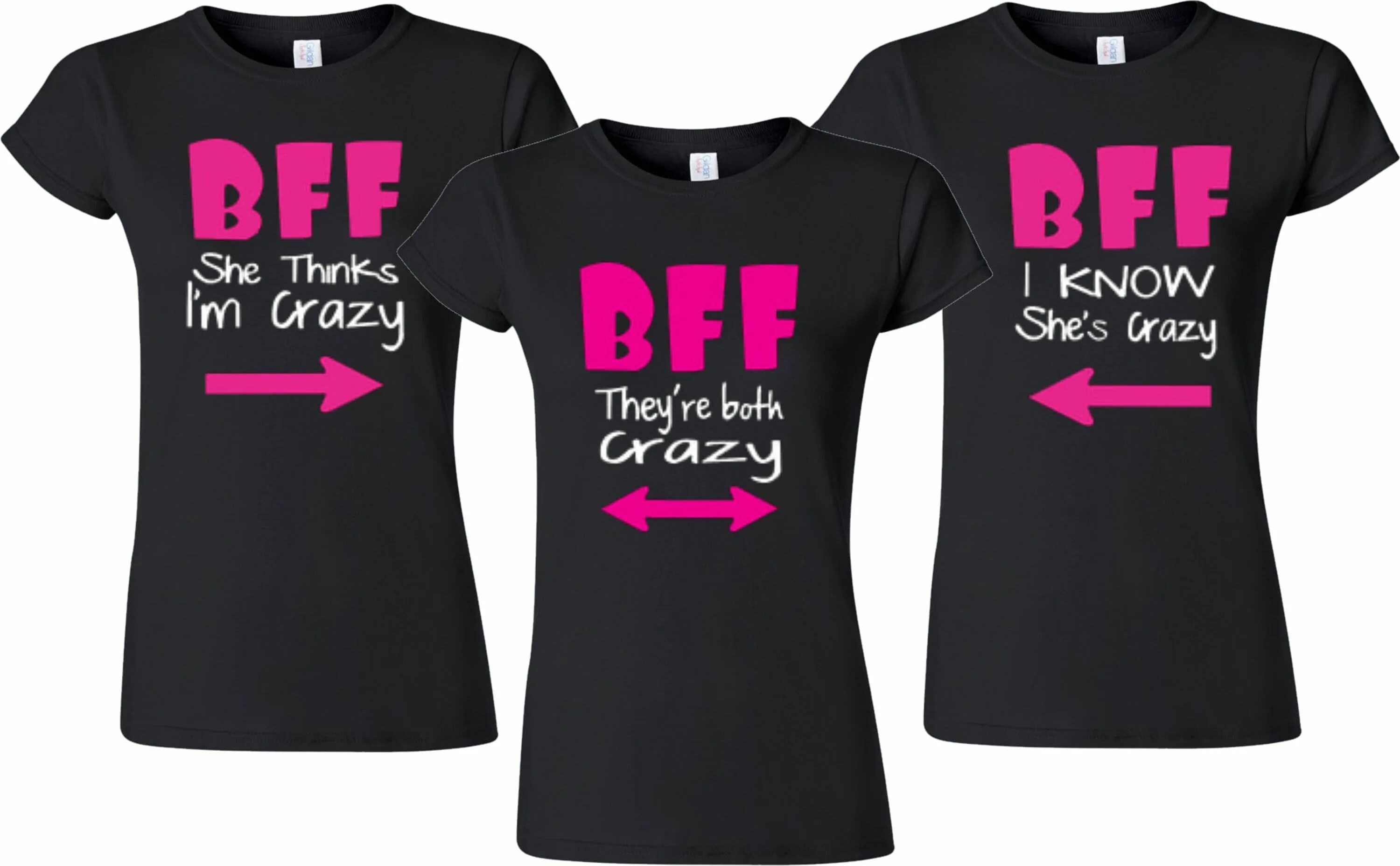She think she love. I'M Crazy футболка. Май БФФ. BFF Shirts РОБЛОКС. Тройная футболка подругам в подарок.