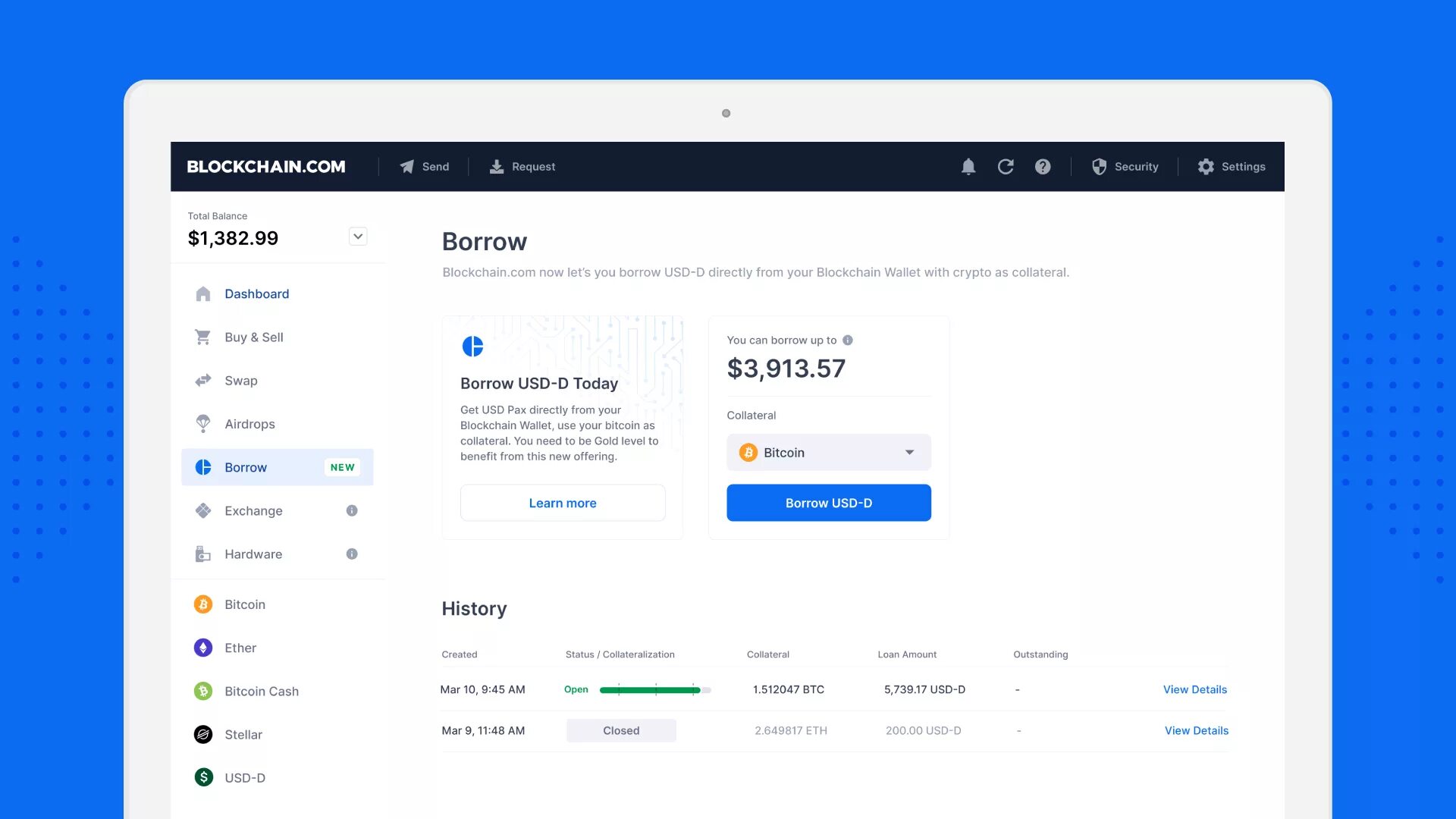 Secure your crypto tap