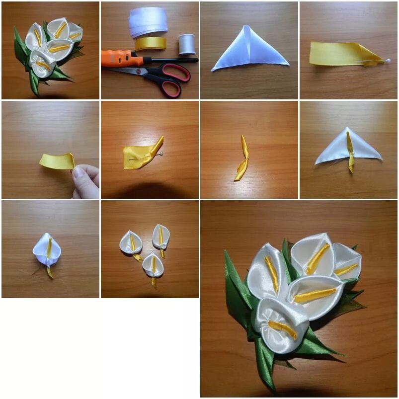 Цветы в технике мастер класс. Цветы из лент. Цветочки из атласных лент. Цветы канзаши. Цветы из атласных лент своими руками.