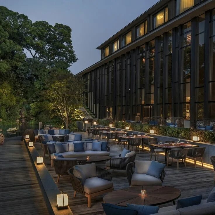 The cafe terrace