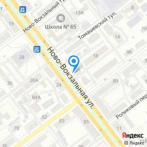 Нововокзальная самара на карте