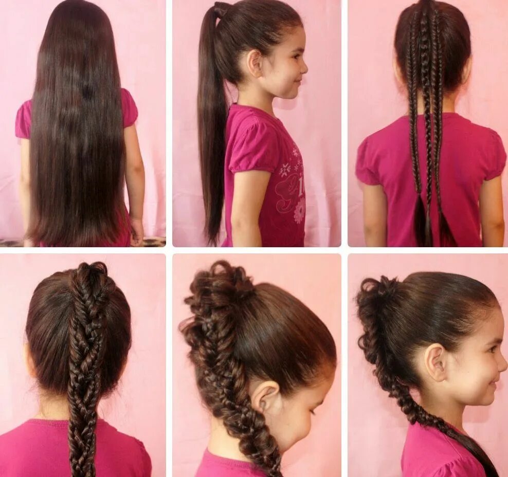 Прически на 1 Сентября! - 3 Good looking hairstyles for school! Kids hairstyles,
