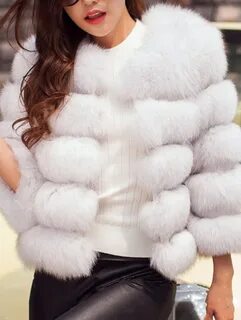Casual Solid Patchwork fuzzy Thick Long Sleeve Cardigan Jacket