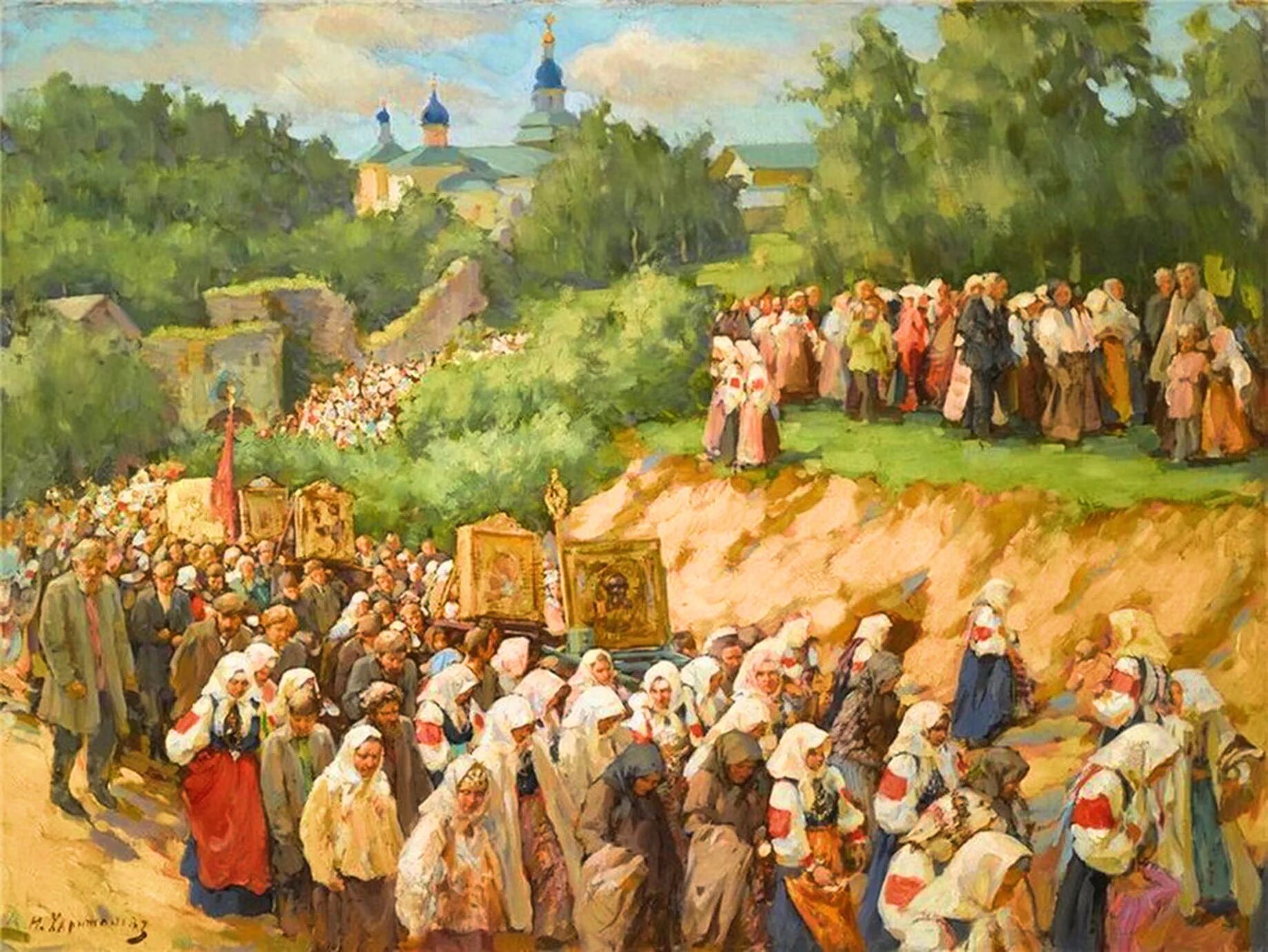 Картина Васнецова крестный ход. Крестные войны