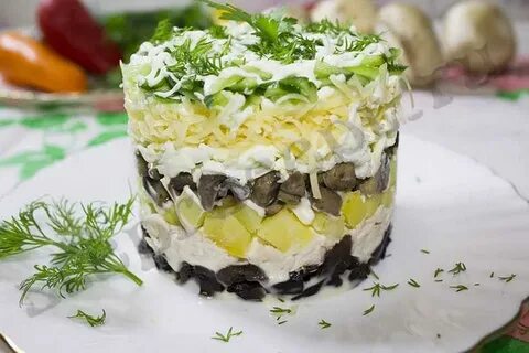 Рецепт салат курица огурцы