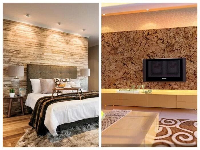 Cork Bricks Wall Design Eco friendly interior design, Design, Wall design
