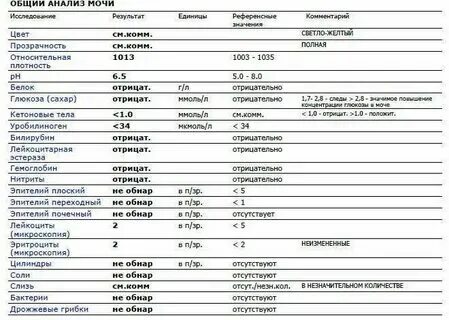 В анализе мочи обнаружены эритроциты