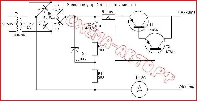 Схема защиты зарядного, shema4 Принципиальная схема, Биполярный транзистор, Элек
