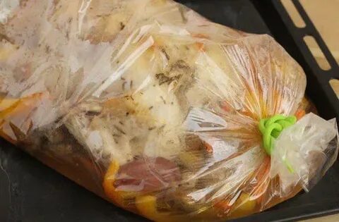 Рис в рукаве для запекания