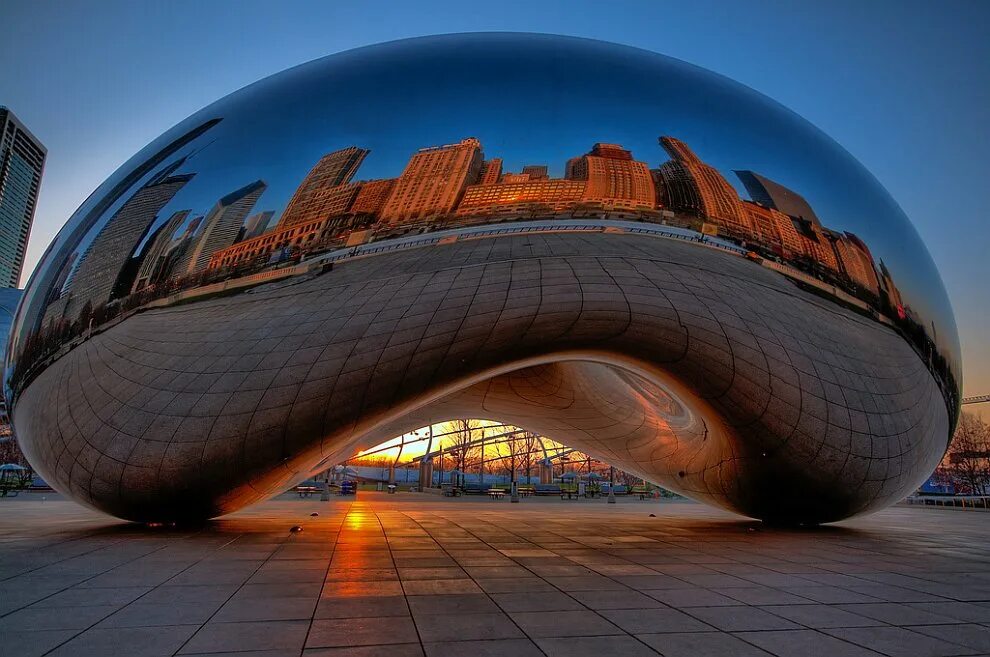 Невероятно ru. Аниша Капура «cloud Gate». Красивое и необычное. Необычные фотографии. Необычно красиво.