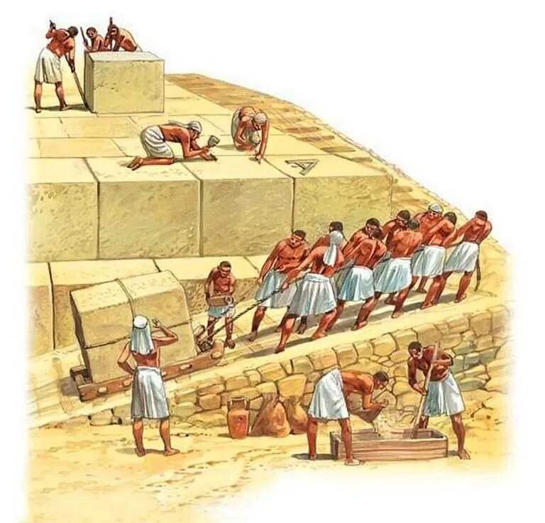 Строительство в древности. Стройка пирамид в древнем Египте. Стройка пирамид в Египте. Постройка пирамид в древнем Египте. Строители пирамиды Хеопса.