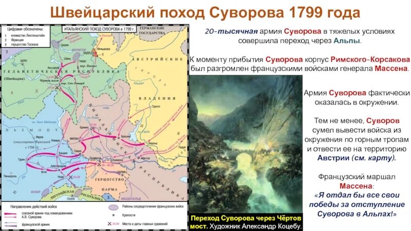 Суворов какой поход. Швейцарский поход Суворова 1799. Итальянский и швейцарский походы а.в Суворова 1799 г. Итальянский и шведский походы Суворова 1799. Карта итальянский и швейцарский походы Суворова 1799.